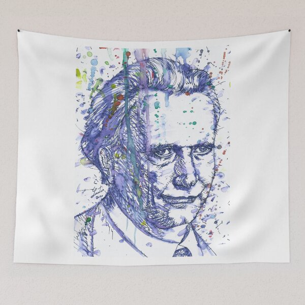 Item preview, KARL JASPERS watercolor and ink portrait designed and sold by lautir.