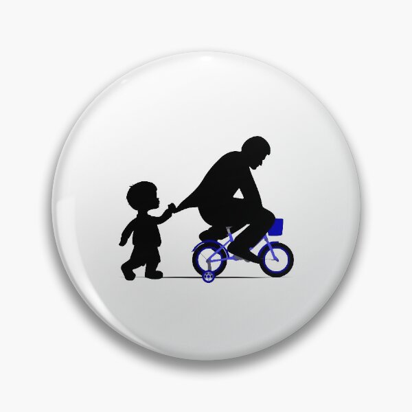 Item preview, Funny Cyclist Riding Kid Blue Bike designed and sold by Rahdoo.