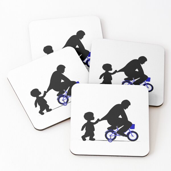 Item preview, Funny Cyclist Riding Kid Blue Bike designed and sold by Rahdoo.