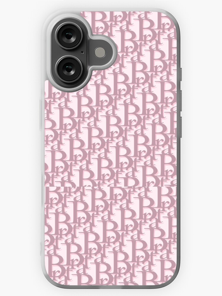 Brat Y2K Pink Monogram iPhone Case