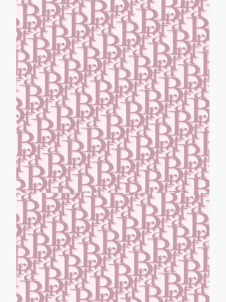 Brat Y2K Pink Monogram Greeting Card for Sale by Dior-Bunny