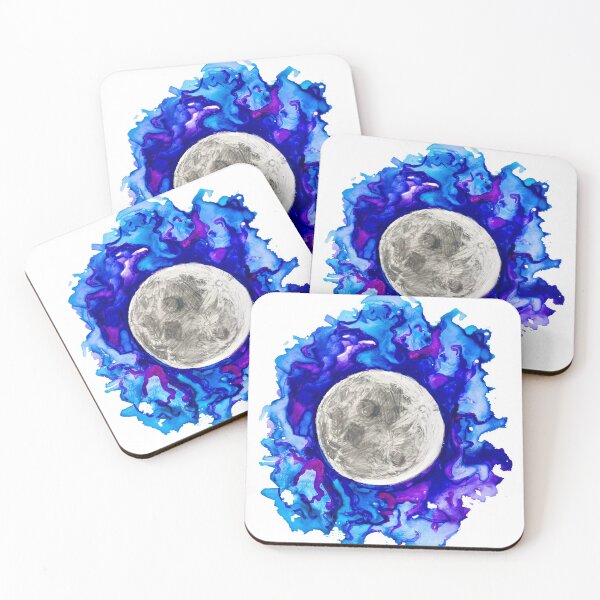 Item preview, Watercolor Moon designed and sold by KittenCabDoodle.