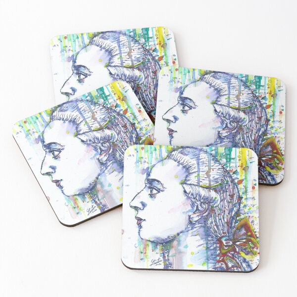 Item preview, GIACOMO CASANOVA watercolor and ink portrait designed and sold by lautir.