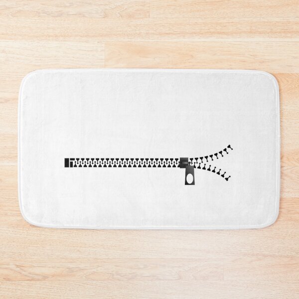 Item preview, Black Zipper in White designed and sold by Roy Store.