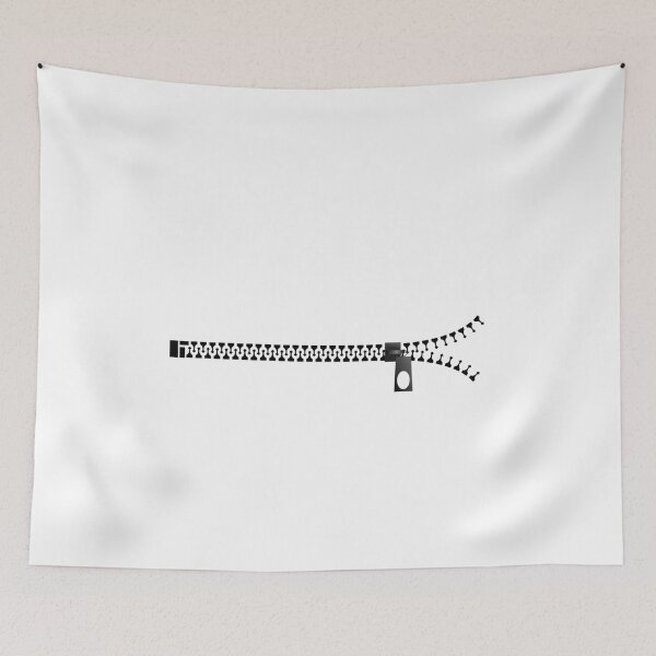 Item preview, Black Zipper in White designed and sold by Roy Store.