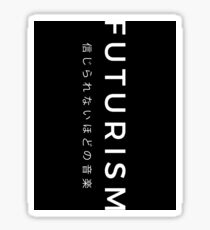Futurism Asian Black - Vertical Sticker