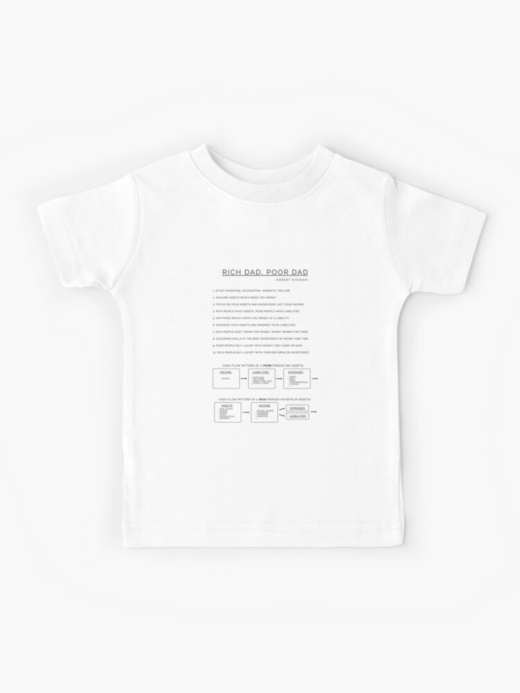 Camiseta para niños «Padre rico, padre pobre - Robert Kiyosaki» de  hiunlimit | Redbubble