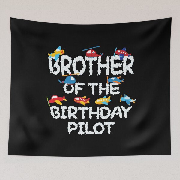 Item preview, Brother Of The Birthday Pilot Kid Aviator B-day Party product designed and sold by Grabitees.