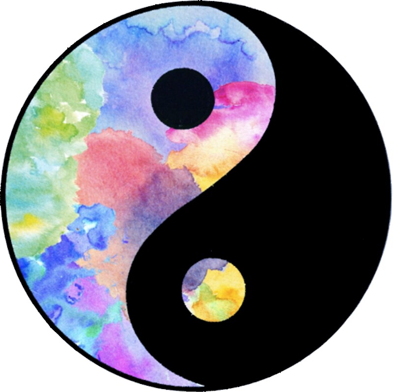 "Pastel Ying Yang" Stickers by pentel Redbubble