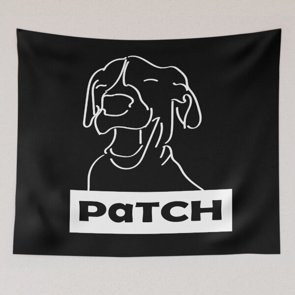 Item preview, Dog Patch Logo White v.2 designed and sold by margaretfield.