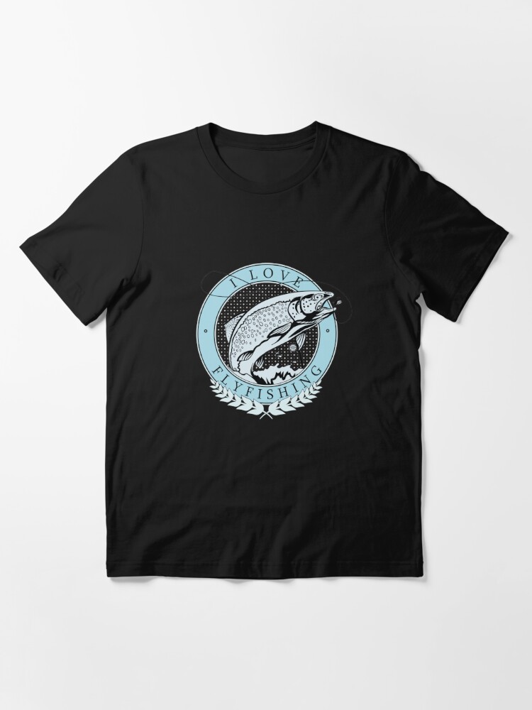 I Love Fly Fishing and Nature - Bass - Perch Essential T-Shirt by  TigerSoulDesign