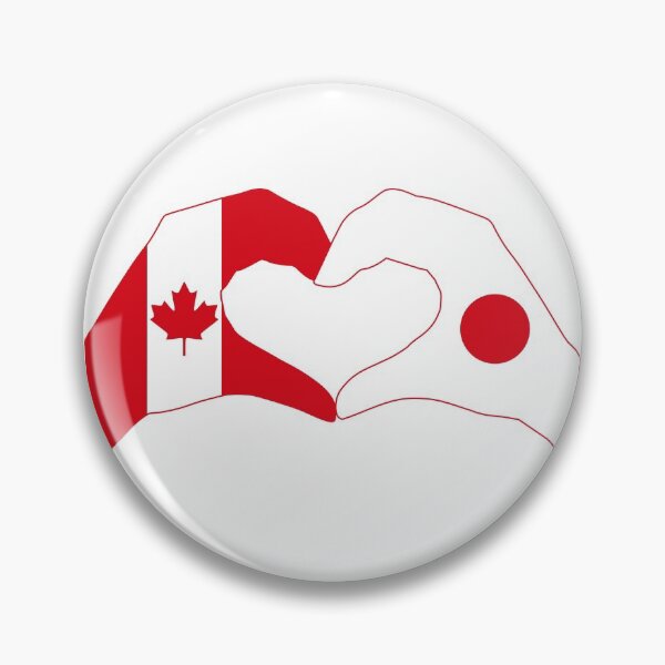 Item preview, We Heart Canada & Japan Patriot Flag Series designed and sold by Carbon-Fibre Media.