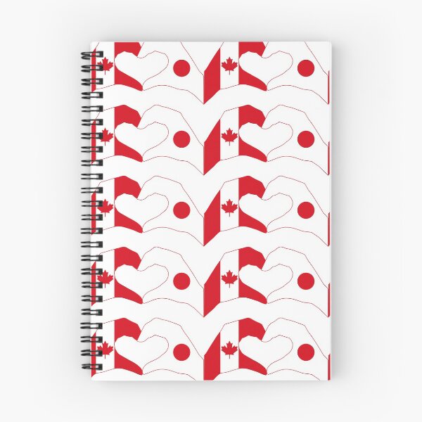 Item preview, We Heart Canada & Japan Patriot Flag Series designed and sold by Carbon-Fibre Media.