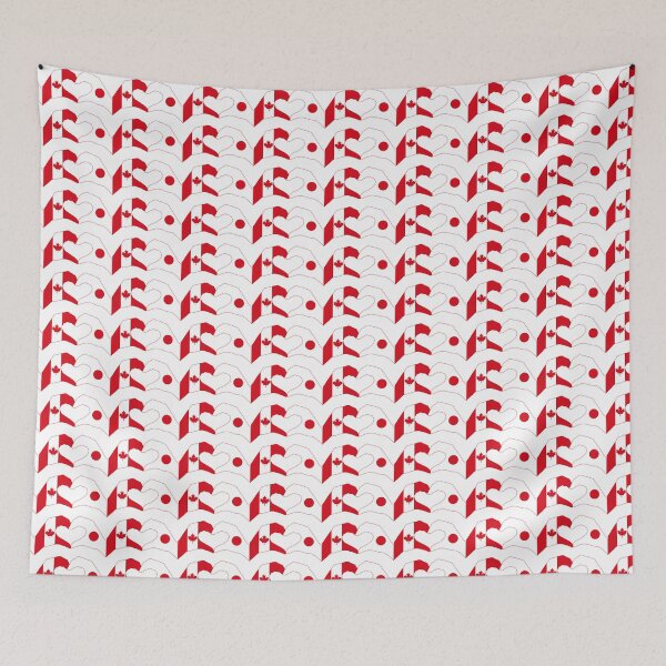 Item preview, We Heart Canada & Japan Patriot Flag Series designed and sold by Carbon-Fibre Media.