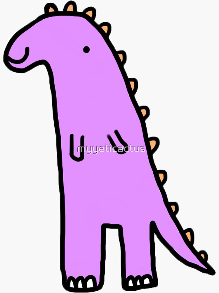 Thumbnail 3 of 3, Sticker, Dinosaur designed and sold by myyeticactus.