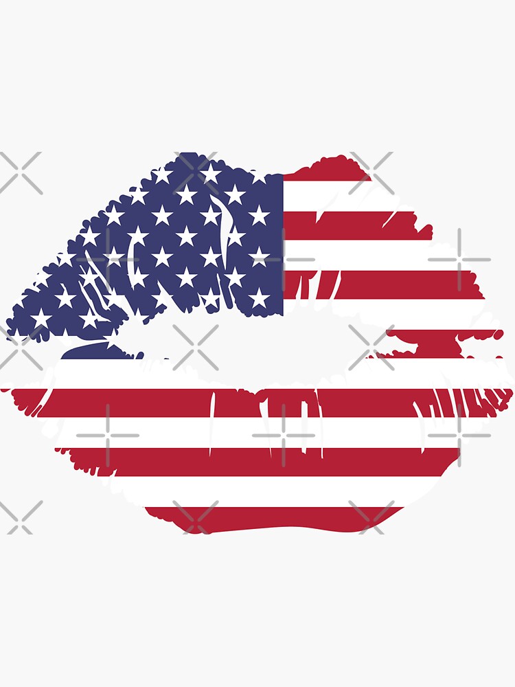 american-kiss-sticker-by-emelinepons-redbubble