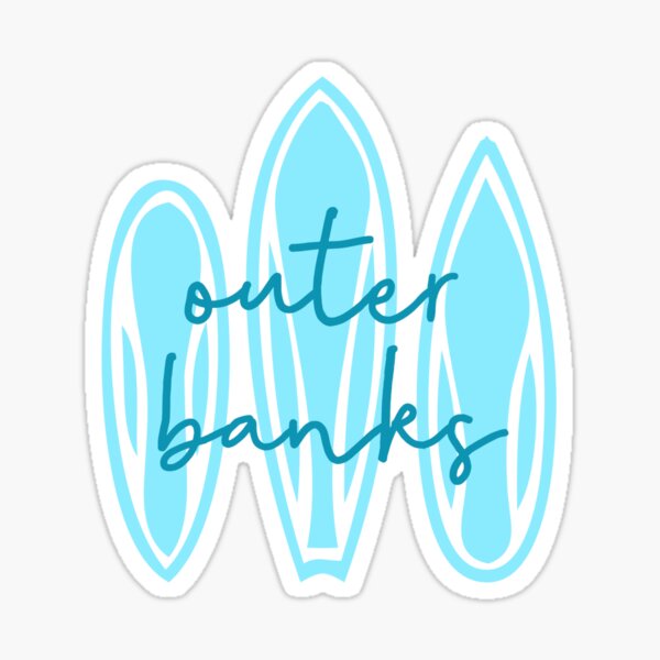 Outer Banks Surfboard Sticker