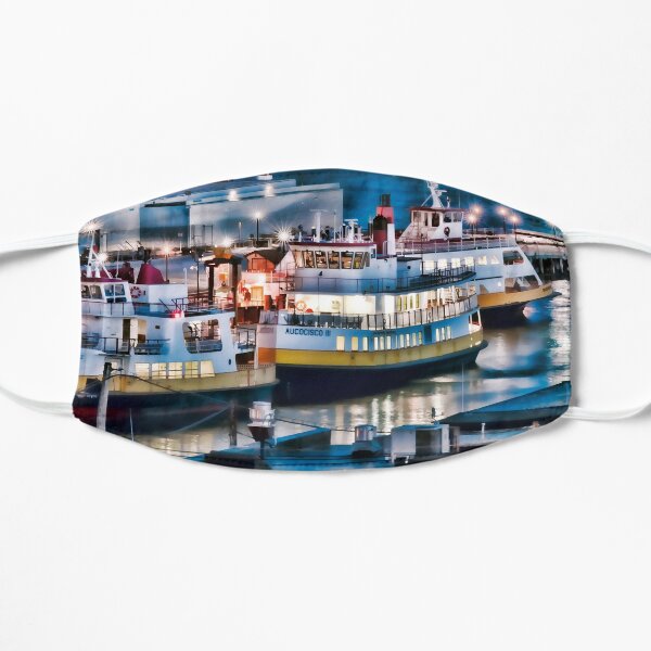 Casco Bay Lights Flat Mask