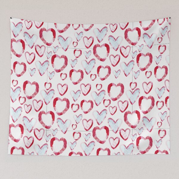 Item preview, Pink hearts seamless pattern background. designed and sold by NataPrando.