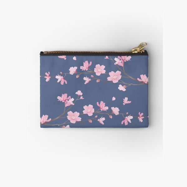 Item preview, Cherry Blossom flower plant - Denim blue designed and sold by designenrich.