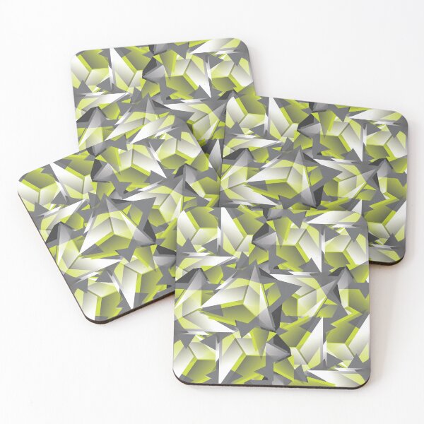 Item preview, multi-color,green,triangle,geometric,pattern designed and sold by yougalore.