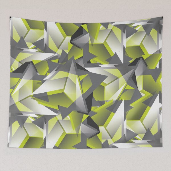 Item preview, multicolor, verde, triángulo, geométrico, patrón designed and sold by yougalore.