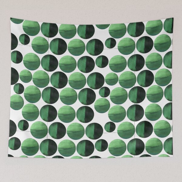 Item preview, Green geometrical seamless pattern background. designed and sold by NataPrando.