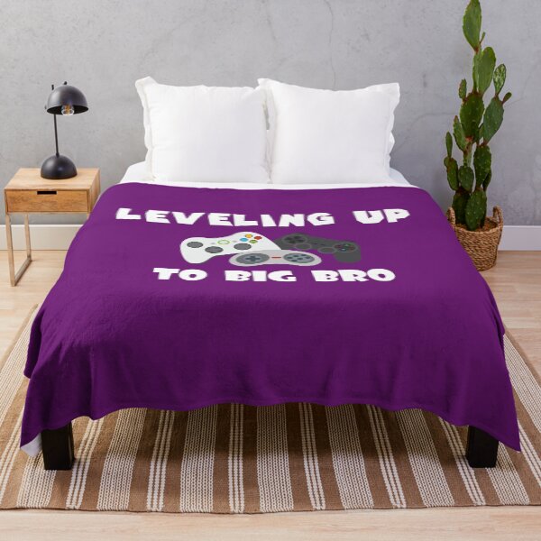 Item preview, Simple Funny Gamer Leveling Up to Big Bro Slim Fit T-Shirt designed and sold by Draw Design.