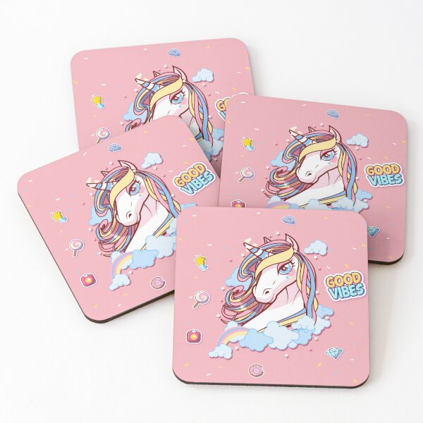 Item preview, good vibes unicorn designed and sold by threadshop.