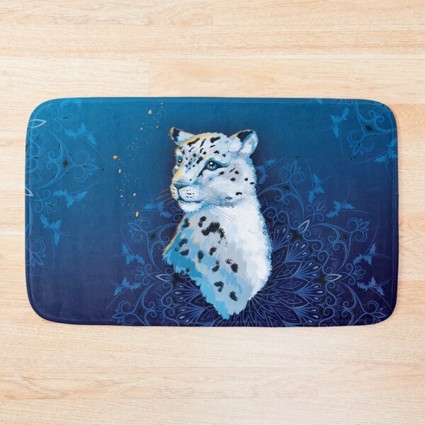 Item preview, Snow leopard with mandalas designed and sold by Ewandelvirh.
