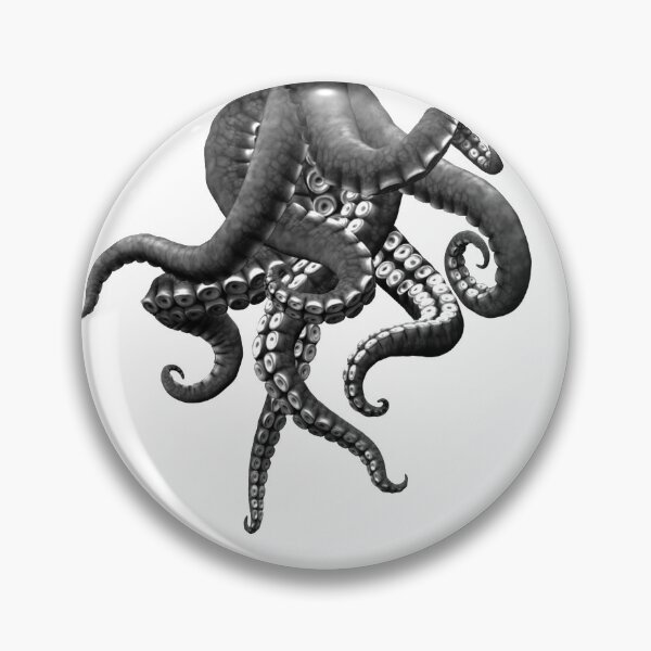 Item preview, 8 Tentacles in Ink on White ~ from the Top designed and sold by motleythread.