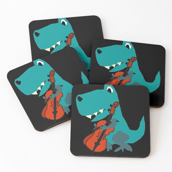 Item preview, Funny T-rex Dinosaur Playing Cello designed and sold by Nature's Fancy.