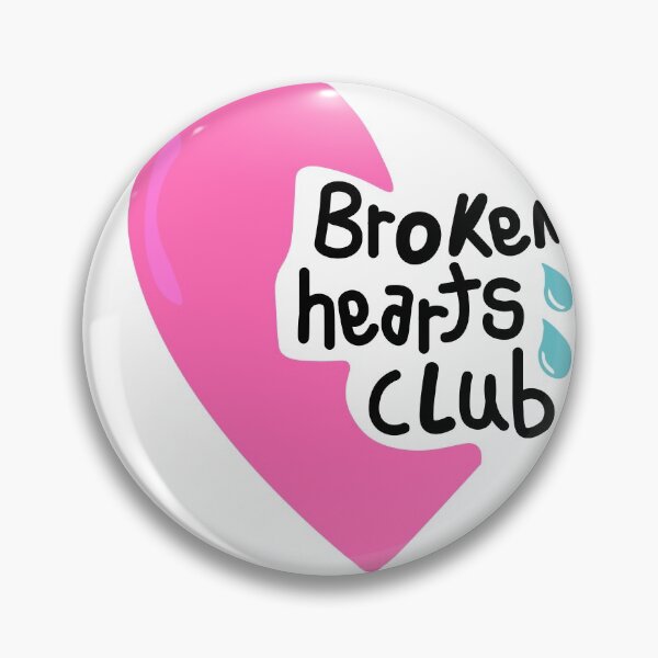 Item preview, broken hearts club word logo designed and sold by fridars.