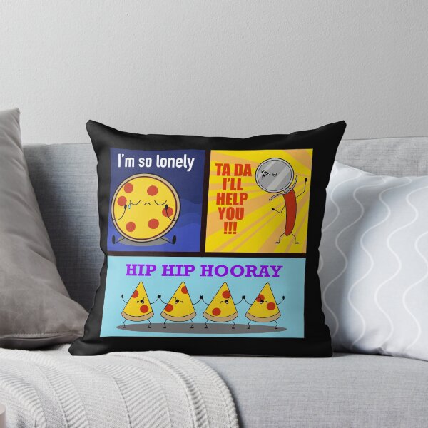 Item preview, Lonely pizza, pizza cutter to the rescue designed and sold by GreyEyedMage.