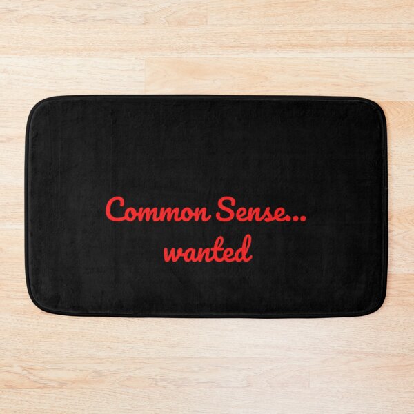 Item preview, Common Sense... wanted - Red/ Black designed and sold by CheekyChandler.