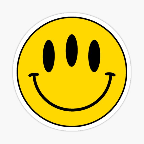 Three eye happy face emoticon Stock Photo - Alamy