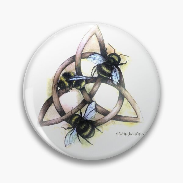 Item preview, Nikolette Jones Art - Bee's on Celtic Knot in Colour designed and sold by ABOotlanders.