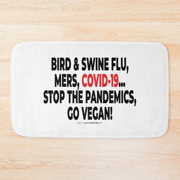 Item preview, veganism againts pandemics like coronavirus (101v2) designed and sold by blindfoldsoff.