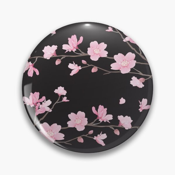 Item preview, Cherry Blossom flower plant - Black designed and sold by designenrich.