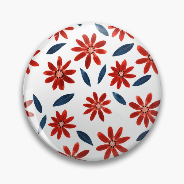 Item preview, Red daisies designed and sold by Johanne Weilbrenner.