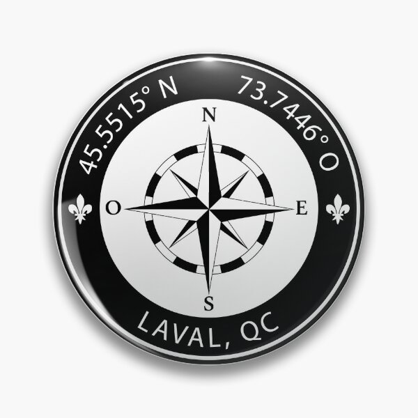 Item preview, Laval, Quebec Geographical Coordinates designed and sold by TeeOhGraphics.