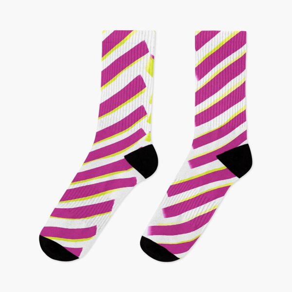 Item preview, Neon Yellow and Pink Stripes designed and sold by kmsnyder.