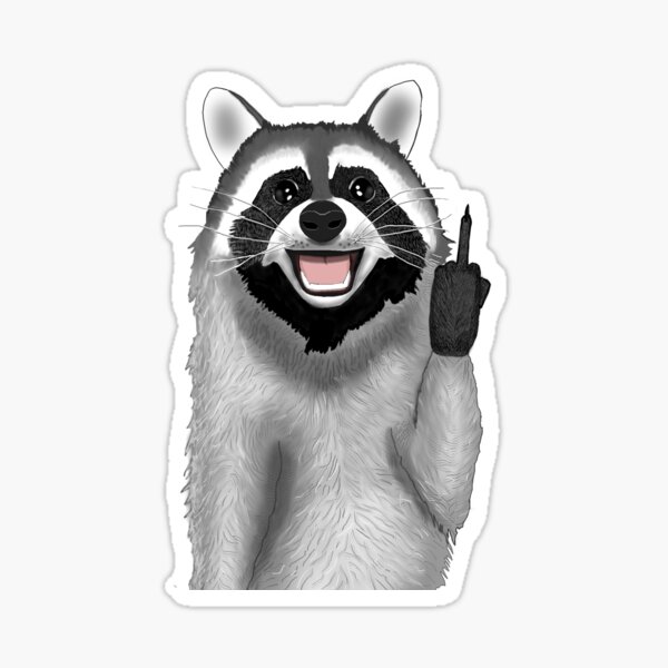 Bad Raccoon Sticker