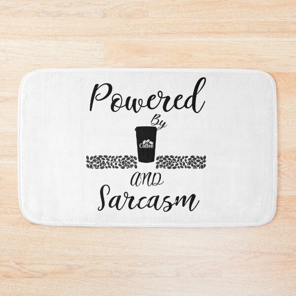 Item preview, Powered By Caffeine and Sarcasm black , Powered By Caffeine and Sarcasm black T-Shirt - Funny Shirts For Men and Women lovers coffee - coffee shirt - Coffee gifts designed and sold by YouHappyMyHappy.