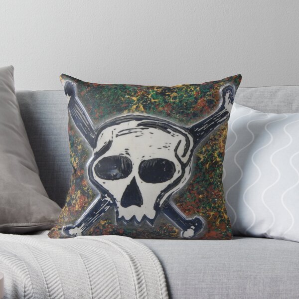 Skull Throw Pillow