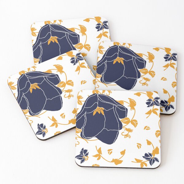 Item preview, Deep Blue Flower Illustration designed and sold by MySmugMugs.