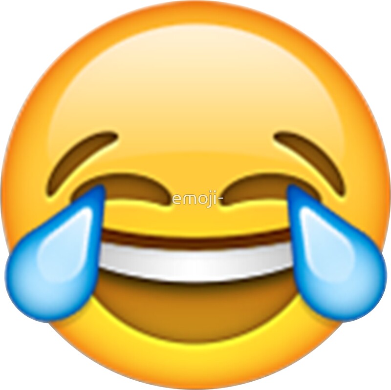 "Emoji Smilies - Lachen Weinen" Sticker von emoji- | Redbubble