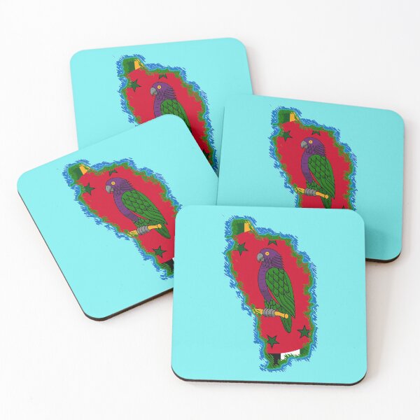Item preview, Dominica Map with Dominican Flag designed and sold by Havocgirl.