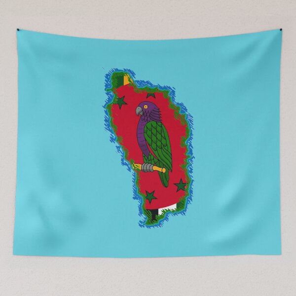 Item preview, Dominica Map with Dominican Flag designed and sold by Havocgirl.