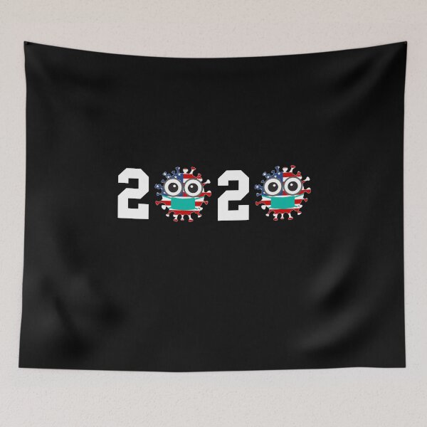 Item preview, Class of (corona) 2020, Funny USA Flag Covid 19 Virus with Eyes Humor designed and sold by PrintOfi.